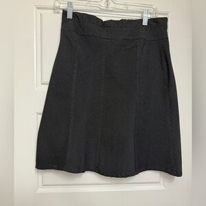 Tangents Black with Gray Pinstripes Mini Skirt Juniors 3/4